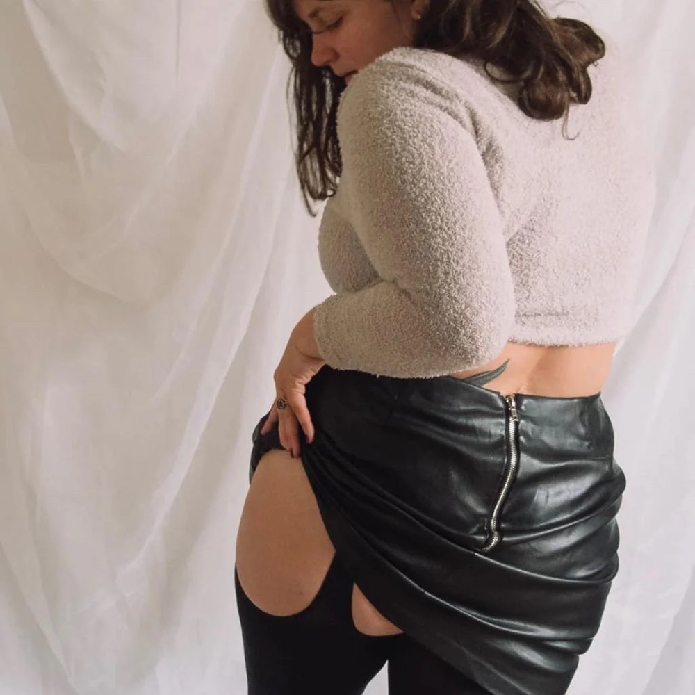Snag Tights Mock Garters - Sexy AF Size E (US 12-14)